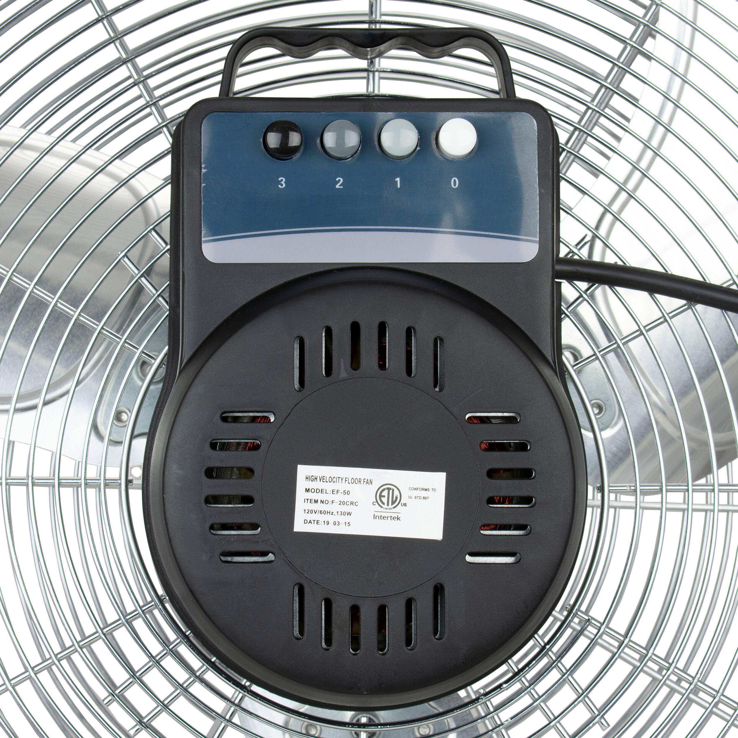 3 3210 2 1 0 HIGH VELOCITY FLOOR FAN MODEL:EF-50 CONUT - ITEM NO.P-20CKC NO - 20CRC 2 ETL  -  - 128:4012.130W Intertek DATE:19 03-15