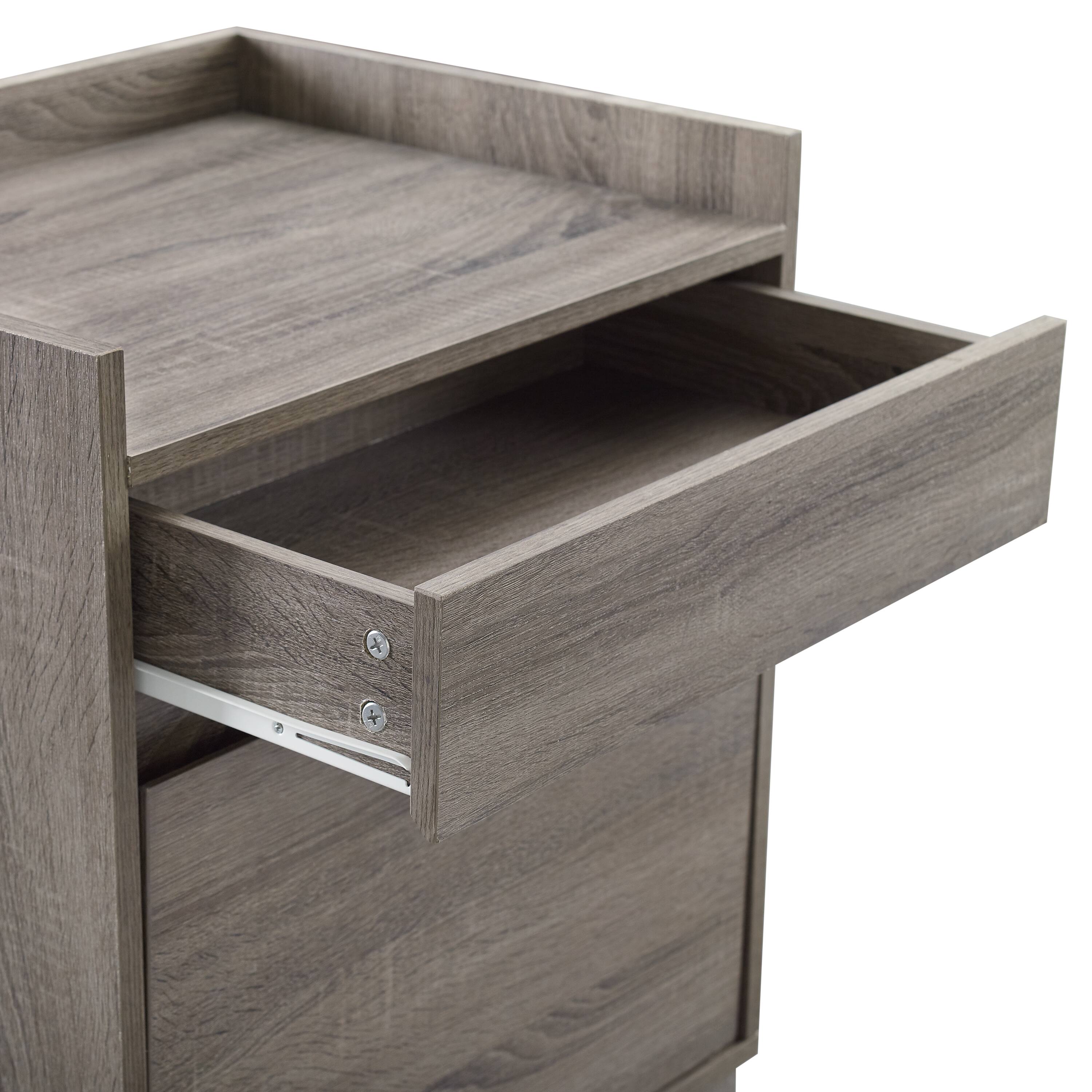 Alt View 14. Linon Home Décor - Tennyson Wood Filing Cabinet - Gray.
