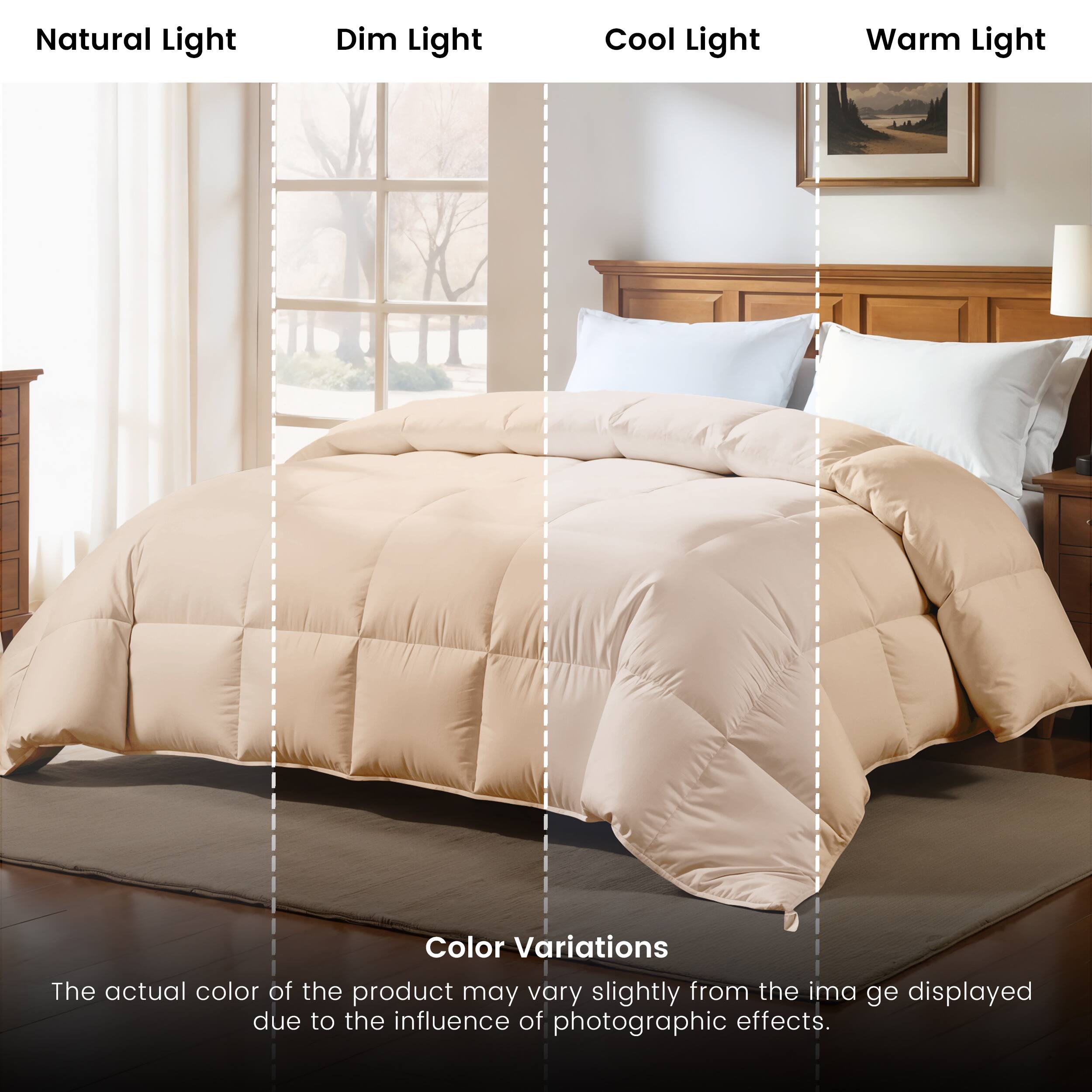 Color Variations, Natural Light, Dim Light, Cool Light, Warm Light, The actual color of the product may vary slightly from the image displayed due to the influence of photographic effects.