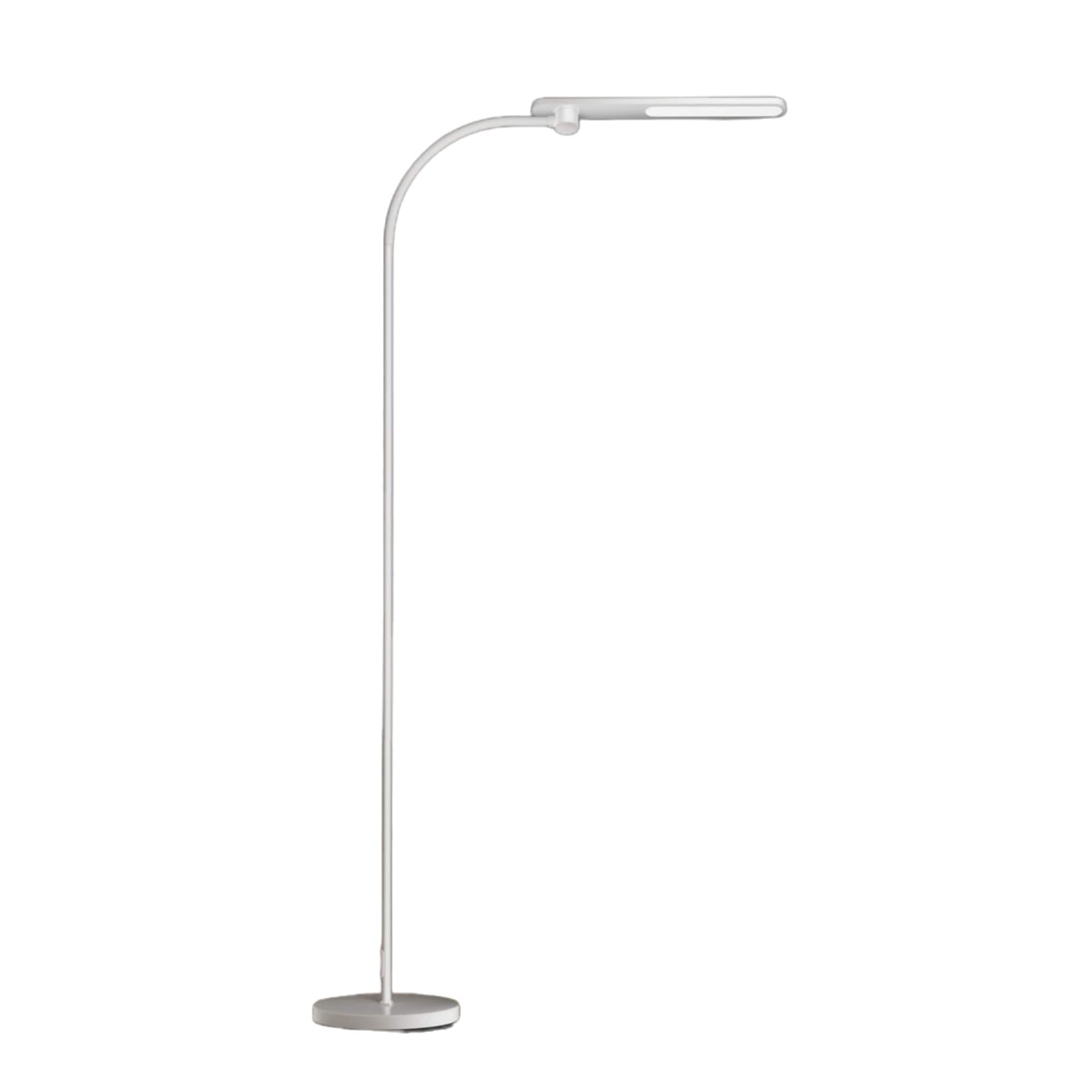 Front. Honeywell - HoneyWell Gooseneck LED Floor Lamp Bright Stepless Dimmable Tall Standing Lamp - White.
