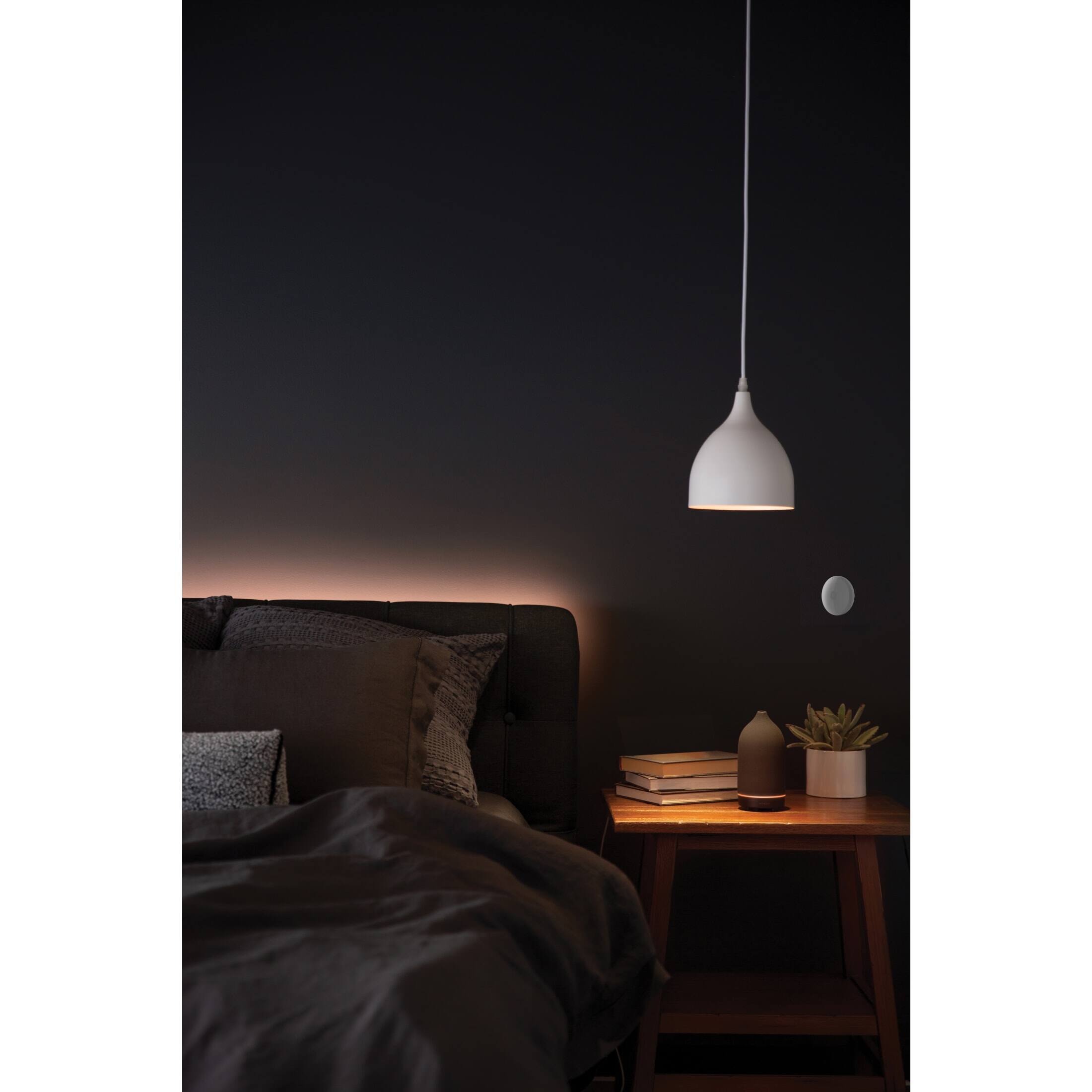 Alt View 11. Cync - Smart Room Temperature Sensor, Pairs with the Smart Thermostat (sold separately) - White.