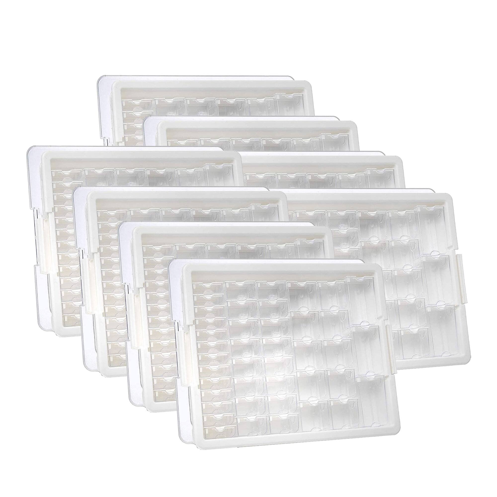 Front. Bead Storage Solutions - Elizabeth Ward Bead Storage Solutions 45 Piece Craft Supplies Organizer, 8 Pack - Clear.