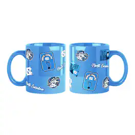 Logo Brands - North Carolina Tar Heels 2-Pack 15oz. Color Mug Set - Blue