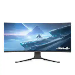 Alienware - Ultrawide Curved Gaming Monitor - 38-Inch WQHD Display, AW3821DW - White