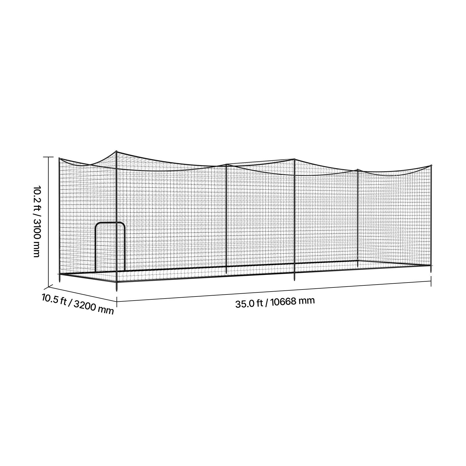 10.2 ft / 3100 mm  
10.5 ft / 3200 mm  
35.0 ft / 10668 mm