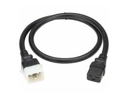 Eaton - Tripp Lite Series PDU Power Cords C19 to P-Lock C20 Heavy-Duty 20A 250V 12 AWG 3 ft. 0.9 m 6 Pack P036E036 - Black