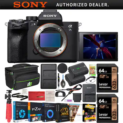 SONY AUTHORIZED DEALER.
SONY E-mount α7s
- 64GB 95 MB/s U3 Lexar PROFESSIONAL 633x
- 64GB 95 MB/s U3 Lexar PROFESSIONAL 633x
- Ashampoo Photo Commander 16
- Ashampoo Photo Optimizer 7
- piZap
- GRFX STUDIO
- PixTeller
- MOVIE STUDIO 16
- SONY NP-FW50 Battery
- SONY AC-9V AC Adapter
- SONY USB Cable
- SONY Camera Bag
- SONY Lens Hood
- SONY Camera Strap
- SONY Camera Cleaning Kit
- SONY Camera Tripod
- SONY Camera Remote Control
- SONY Camera Case
- SONY Camera Lens Cap
- SONY Camera Lens Filter
- SONY Camera Lens Hood
- SONY Camera Lens Cap
- SONY Camera Lens Filter
- SONY Camera Lens Hood
- SONY Camera Lens Cap
- SONY Camera Lens Filter
- SONY Camera Lens Hood
- SONY Camera Lens Cap
- SONY Camera Lens Filter
- S