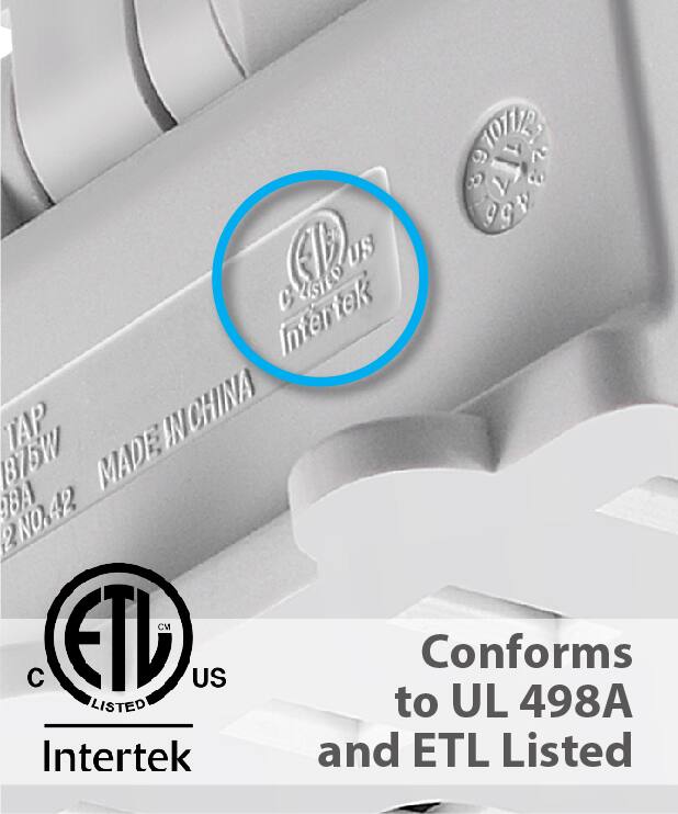 10112 Z CAP 7 g R US C SIO Intertek TAP INCHINA BT5W MADE BBA N0.42 2 CM C ETL US Conforms LISTED to UL 498A Intertek and ETL Listed