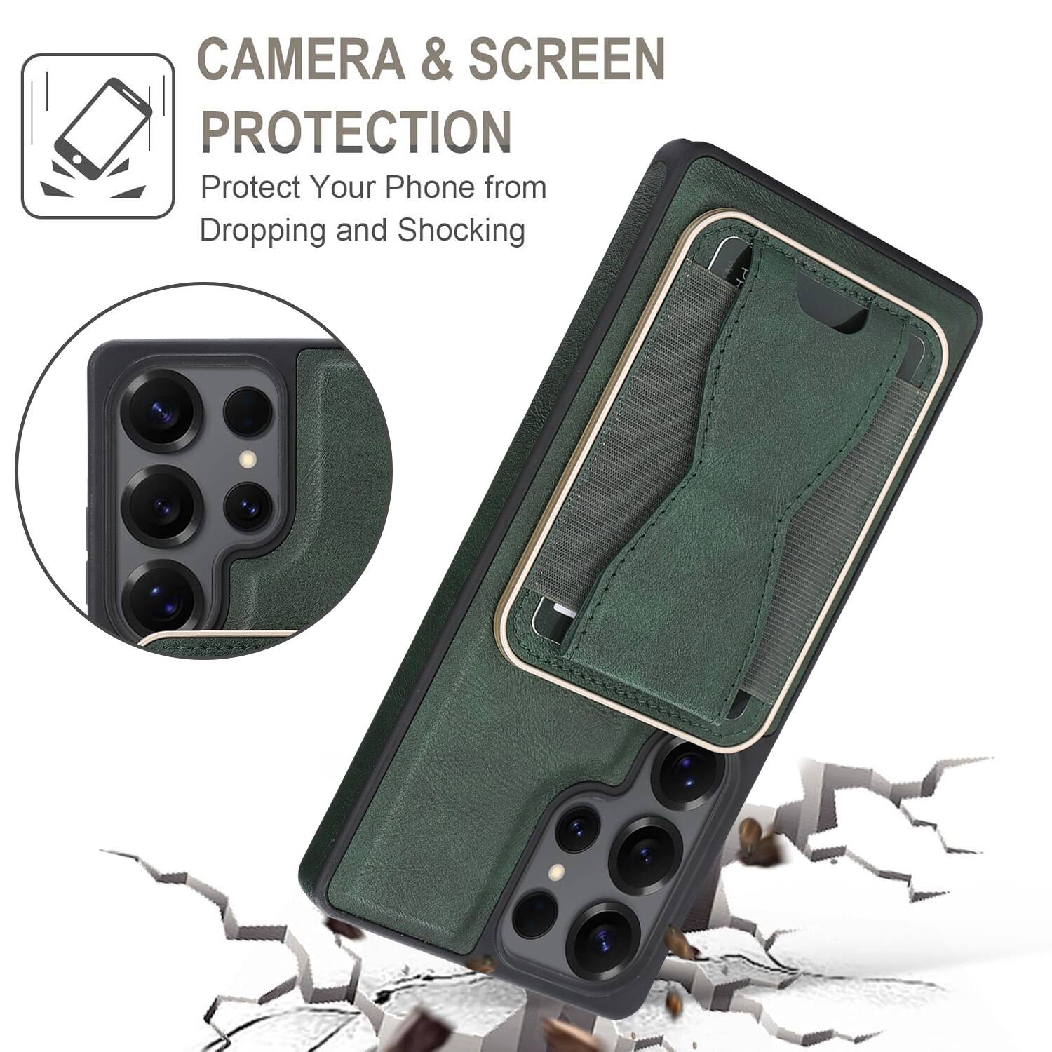 CAMERA & SCREEN PROTECTION  
Protect Your Phone from Dropping and Shocking