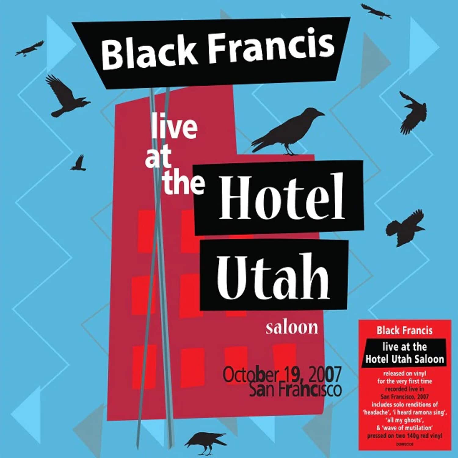 Black Francis- Live At The Hotel Utah Saloon- VINYL LP