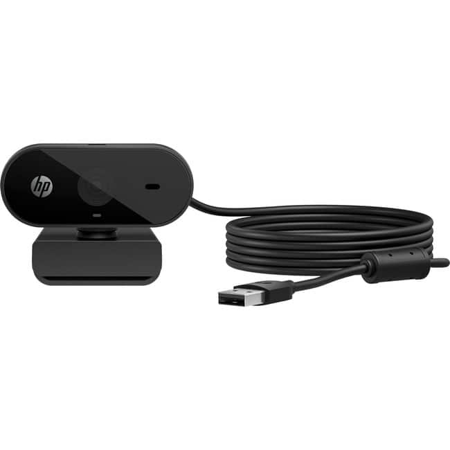 HP - 325 Webcam - USB Type A - 1920 x 1080 Video - 66° Angle - Microphone - For Notebook, Monitor