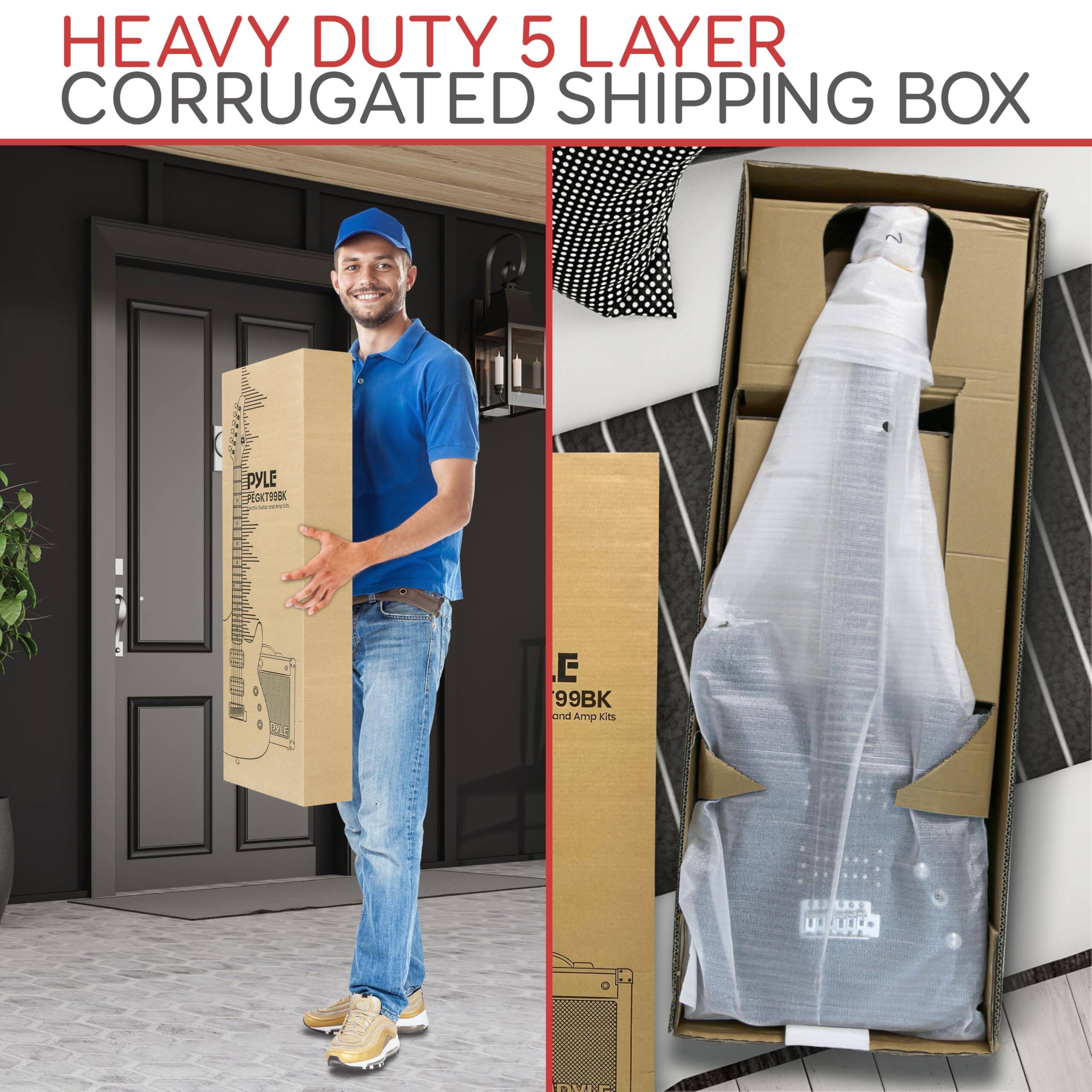 HEAVY DUTY 5 LAYER CORRUGATED SHIPPING BOX

PYLE OO 1 - E 99BK and Amp kits