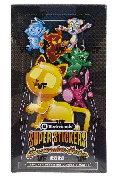 2026 VeeFriends Spectacular Series Super Stickers Box 2026 VeeFriends Spectacular Series Super Stickers Box