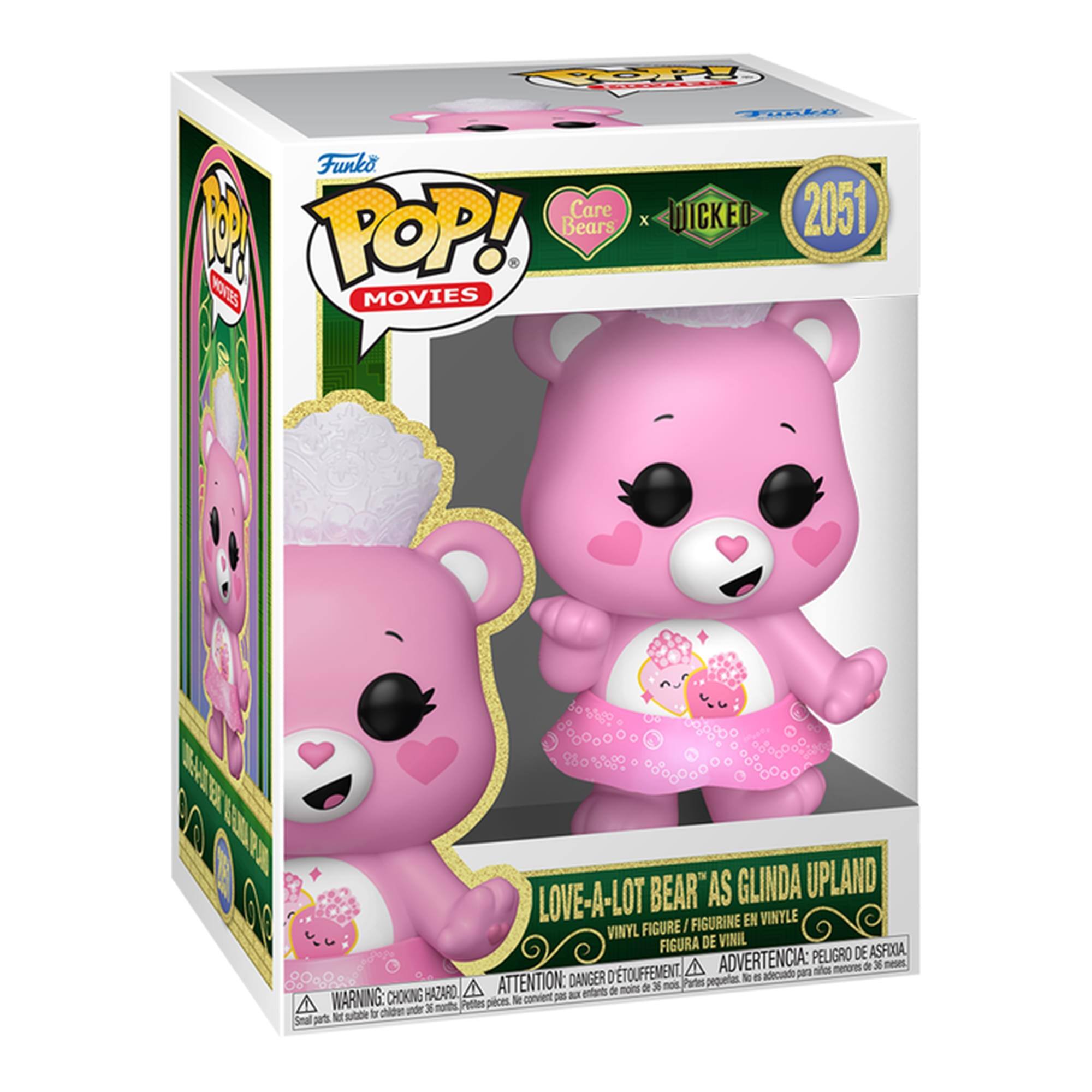 pop! PROTEIN  
Funlo Care POP! Bears MOVIES MOVIES  
Funko x WICKED 2051  
LOVE-A-LOT BEAR "A GLINDA UPLAND" VINYL FIGURE / FIGURINE EN VINYLE / FIGURA DE VINIL  
ADVERTENCIA: PELIGRO DE ASFIXIA, niños menores de 36 meses, ATTENTION: DANGER D'ÉTOUFFEMENT, 36 mois,  
WARNING: CHOKING HAZARD, Not suitable for children under 3 years.
