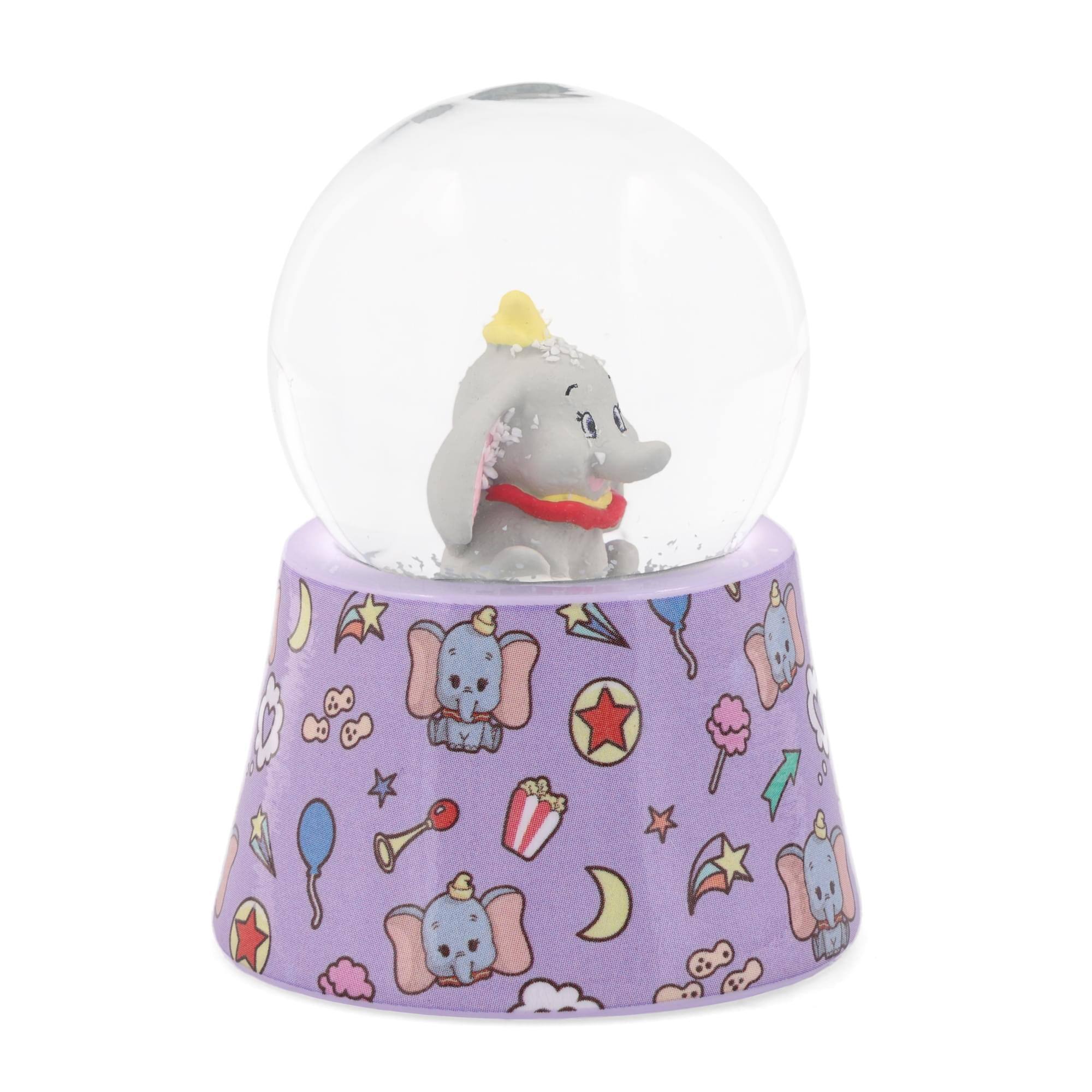 Alt View 10. Silver Buffalo - Disney Dumbo 3-Inch Mini Light-Up Snow Globe - Multi-Colored.