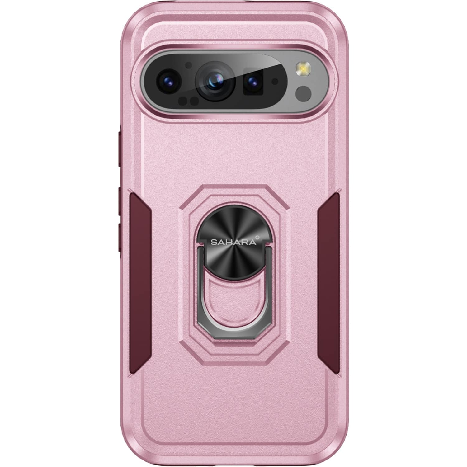Front. SaharaCase - Raider Series Heavy-Duty Case for Google Pixel 9 and 9 Pro - Desert Rose.