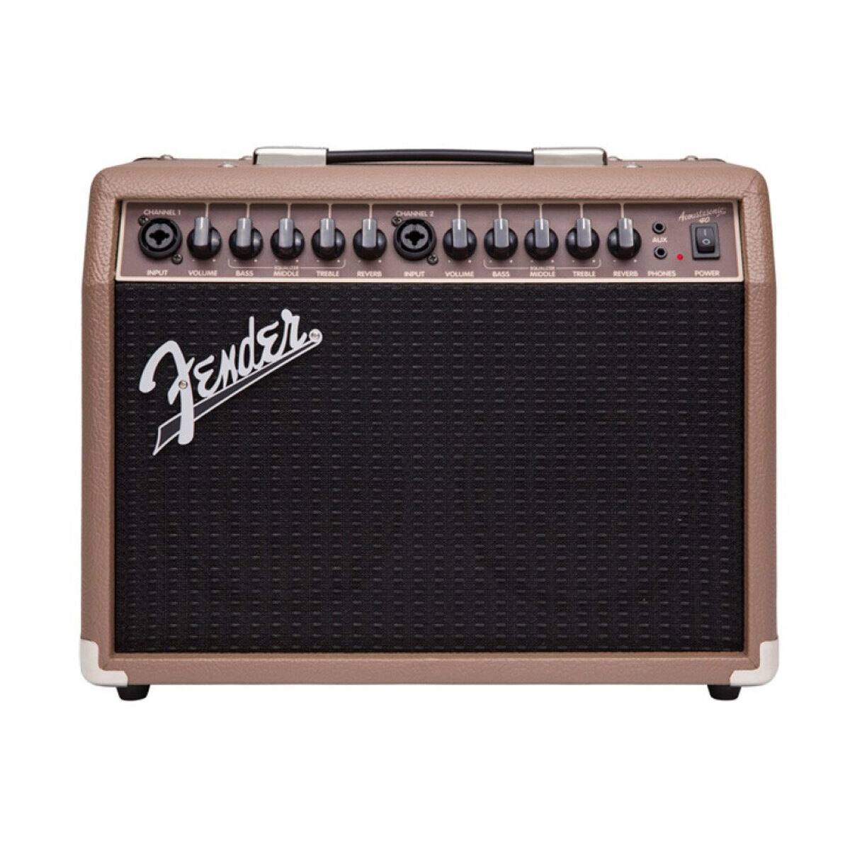 CHANNEL 1  
INPUT VOLUME BASS MID TREBLE REVERB  
CHANNEL 2  
INPUT VOLUME BASS MID TREBLE REVERB  
PHONES POWER