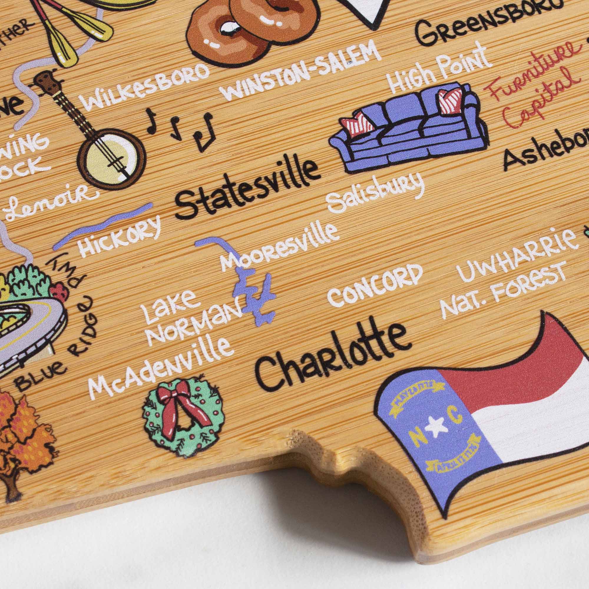GREENSBORO  
WINSTON-SALEM  
HIGH POINT  
WILKESBORO  
ASHEBORO  
STATESVILLE  
LENOIR  
SALISBURY  
HICKORY  
MOORESVILLE  
CONCORD  
UWHARRIE  
NAT. FOREST  
LAKE NORMAN  
RIDGE  
MCADENVILLE  
CHARLOTTE  
BLUE RIDGE  
N.C.  
FURNITURE CAPITAL