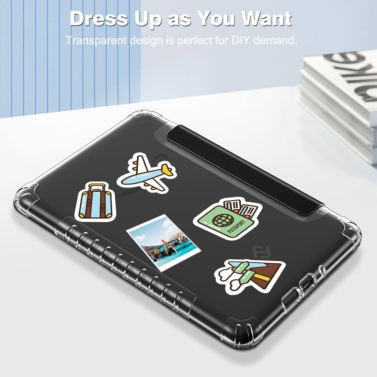 Dress Up as You Want  
Transparent design is perfect for DIY demand.
