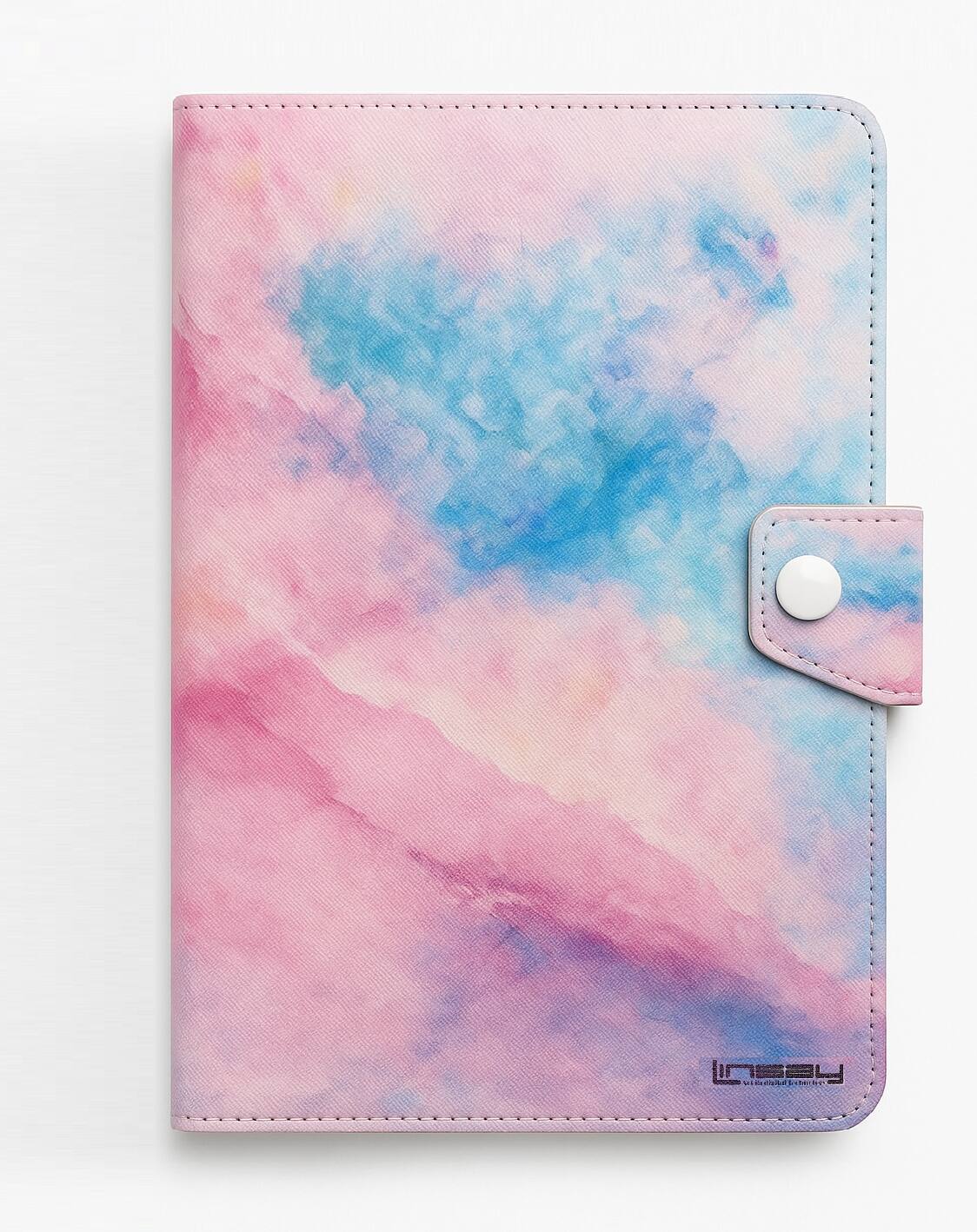 Alt View 2. LINSAY - 10.1"Octa Core 256GB Storage Android 15 Tablet with Pink Marble Case - Pink.
