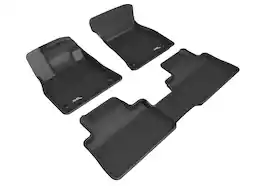 Amber Sporting Goods - 3D MAXpider Custom Fit Kagu Floor Mat (Black)Audi E-Tron 2019-2024 / E-Tron S/Sportback/Sportback S 2022-2024 - Full Set