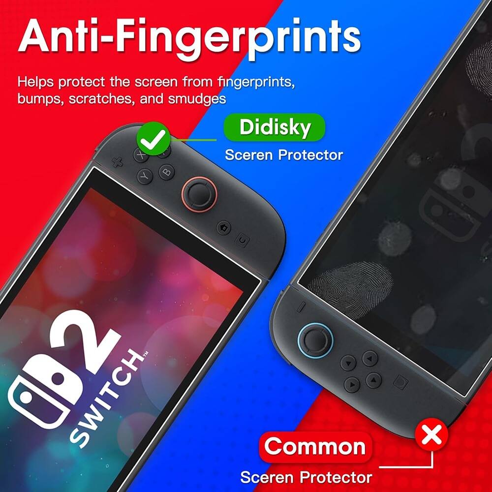 Anti-Fingerprints

Helps protect the screen from fingerprints, bumps, scratches, and smudges

Didisky Screen Protector

Common Screen Protector