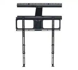 MantelMount - MM340 Above Fireplace Pull Down TV Mount- TVs 44" to 80" to 90 lbs - Patented Features, Handles & Balancing Technology - Black