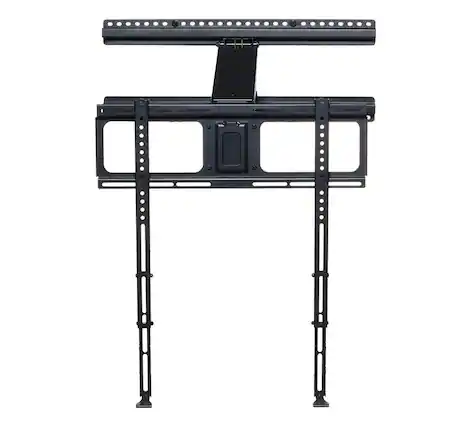 Front. MantelMount - MM340 Above Fireplace Pull Down TV Mount- TVs 44" to 80" to 90 lbs - Patented Features, Handles & Balancing Technology - Black.