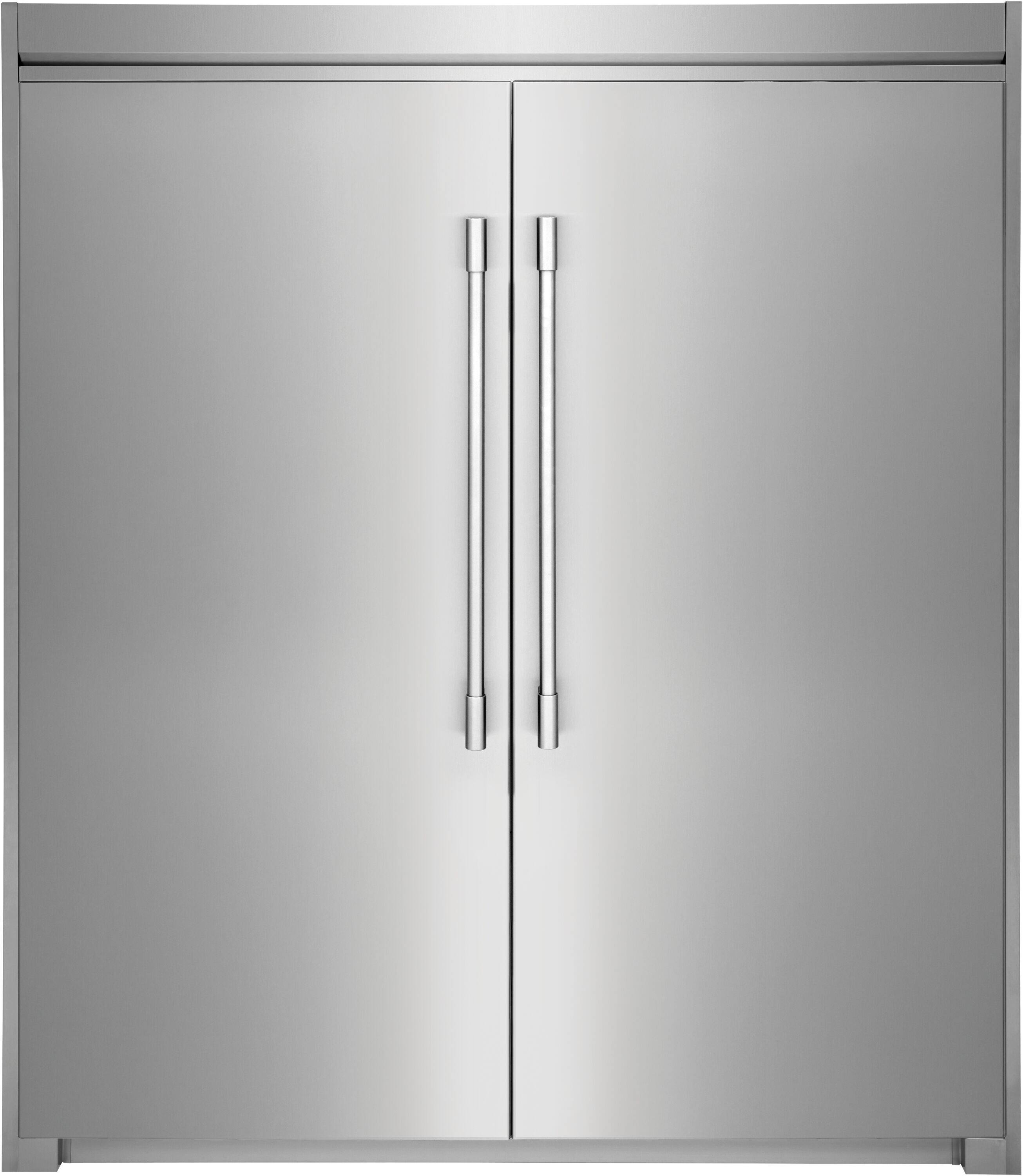 Angle. Frigidaire - 19 Cu. Ft. Single-Door Refrigerator - Stainless Steel.