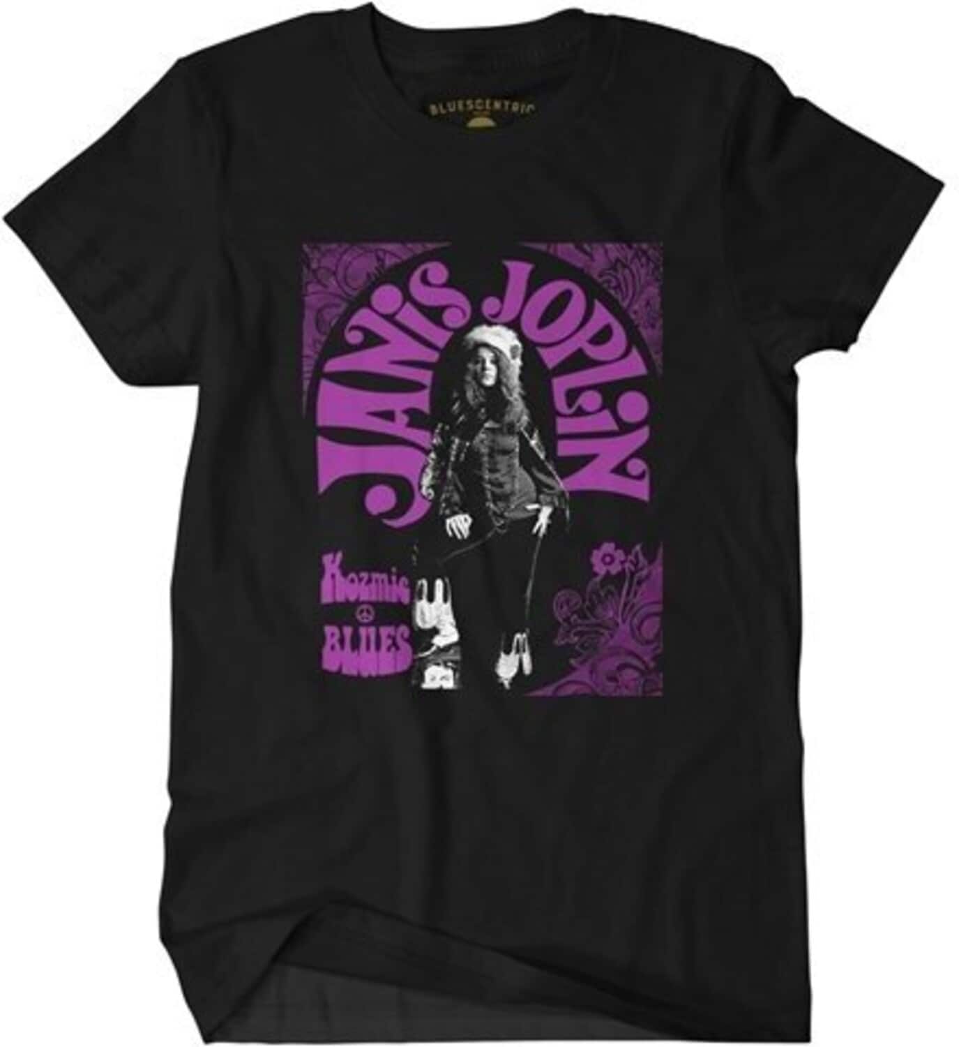 PopMarket - Janis Joplin - Janis Joplin - Kozmic Blues Psychedelic - Heavy Cotton T-Shirt - XL Black - APPAREL - Multicolor price history on PriceWatchPro