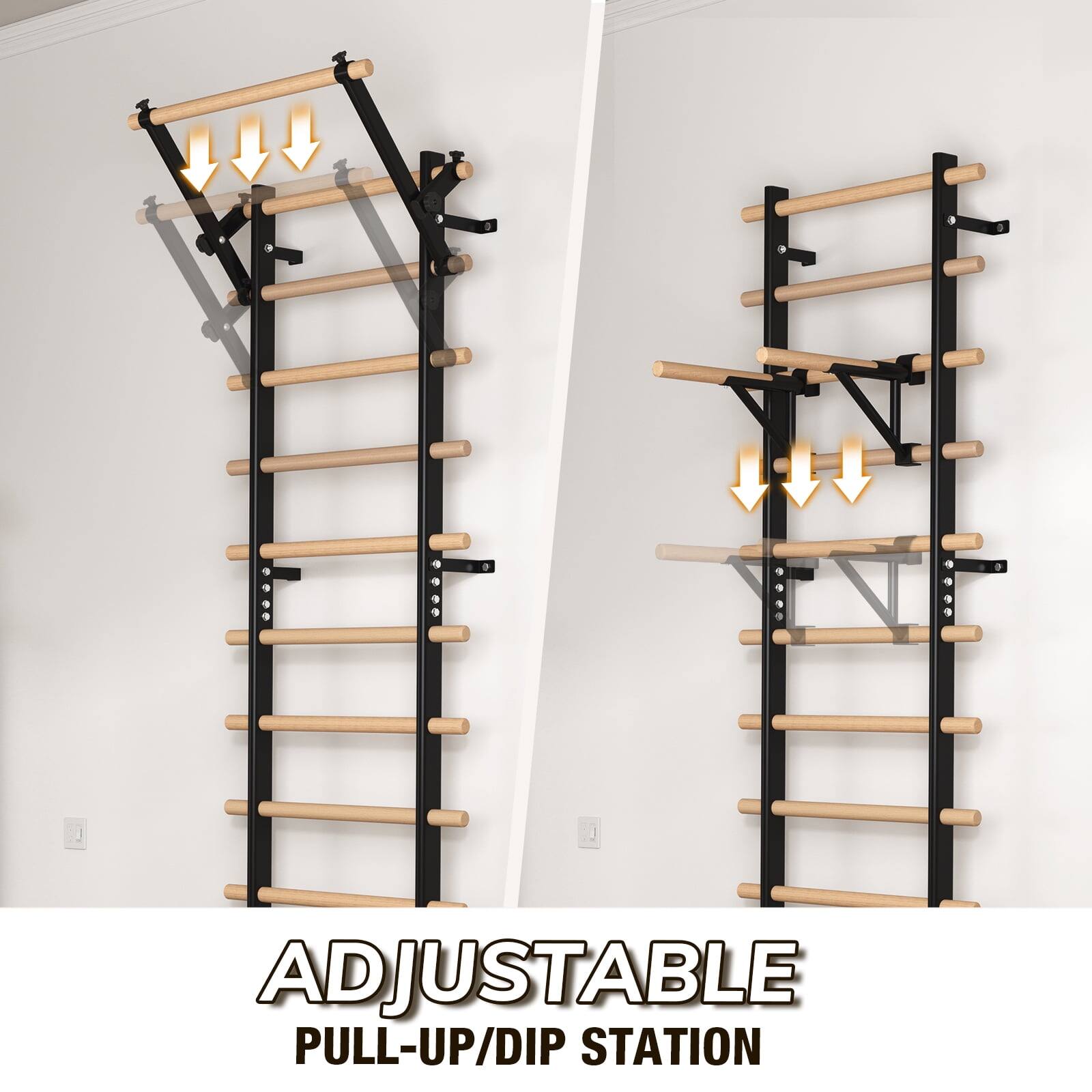 ADJUSTABLE  
PULL-UP/DIP STATION