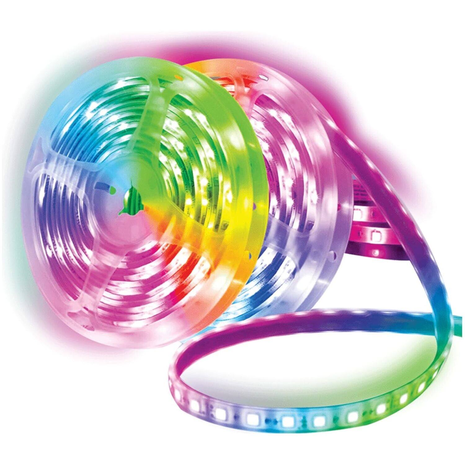 Front. Supersonic - Supersonic SC-6365RGB 6.5 FT. RGB LED Multicolor Strip Lights 6.5ft Roll 16 Colors 4 Mood Light Settings USB Powered.