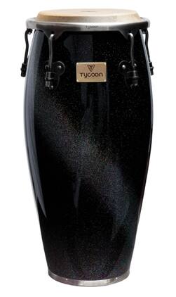 Tycoon Percussion - 11.75" Conga, 30" Tall Siam Oak Shell, Water Buffalo Head, 3/8" Tuning Lugs, Includes Stand & Accessories