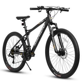 Chery Life - 26 in. 21-Speed Front and Rear Mechanical Disc Brakes Mountain Bike for Adults - Black