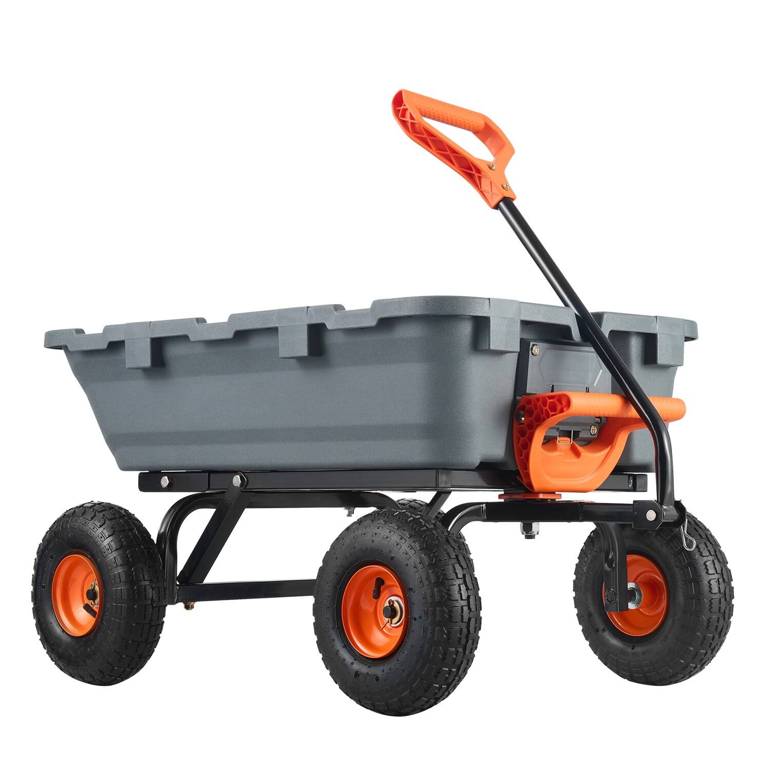 Alt View 4. Boyel Living - Dump Cart Poly Garden Heavy Duty Yard Wagon Wheelbarrow.