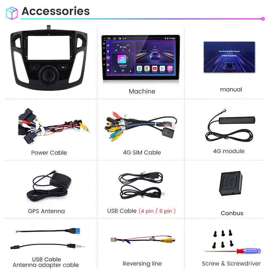 Android Auto Radio Module Junsun 9 Inch Android 15 8 Core 6+128GB carplay Car Stereo Radio GPS ...