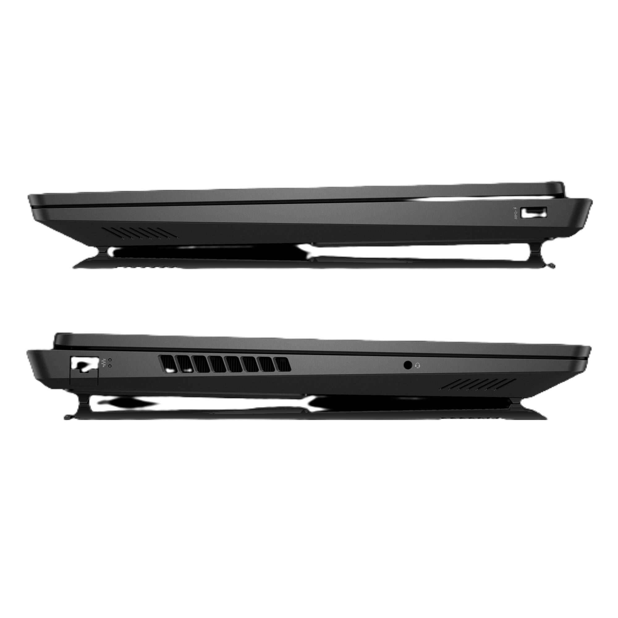 Alt View 3. HP - OMEN 17-DB1500NR Gaming Laptop - AMD Ryzen AI 7 350 - 16GB Memory NVIDIA GeForce RTX 5050 - 512GB SSD - Shadow Black.