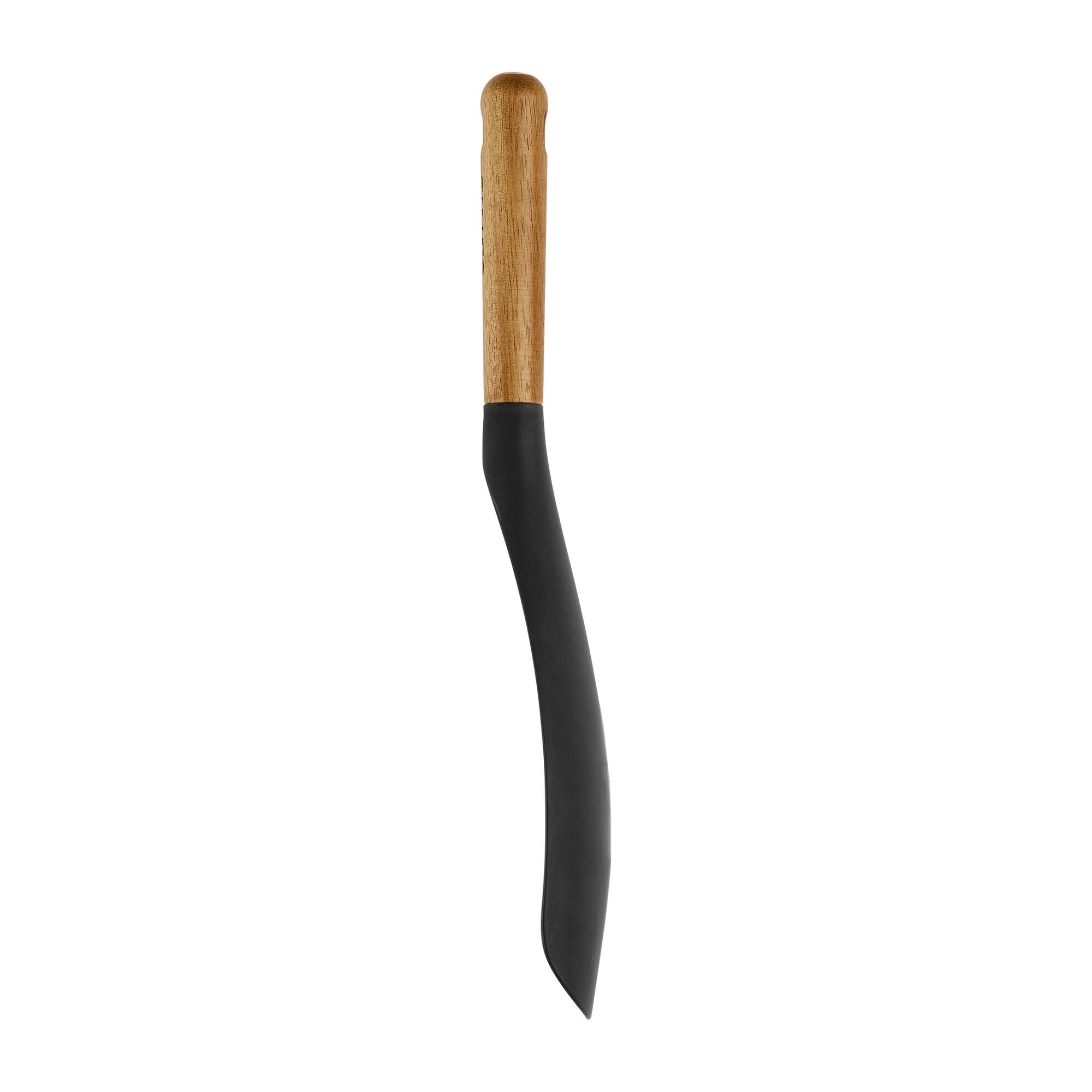 Alt View 5. Staub - Staub Silicone with Wood Handle Cooking Utensil, Multi-function Spatula Spoon - Matte Black.