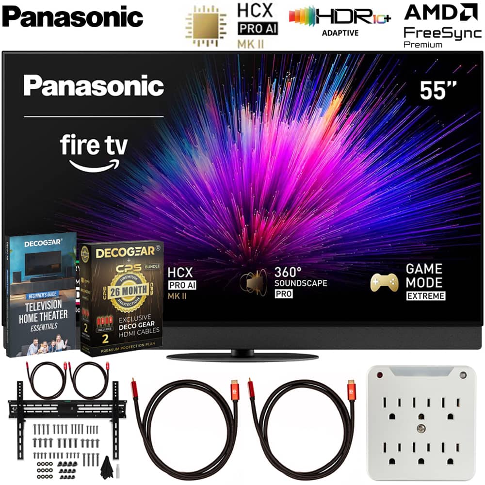 Panasonic - 55" Z95BP Series LED 4K UHD Smart Fire TV (2025) with 26 Month Extended Warranty Protection Plan Bundle