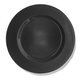 American Atelier - Sunray Glass Charger Plate 14"D - Black