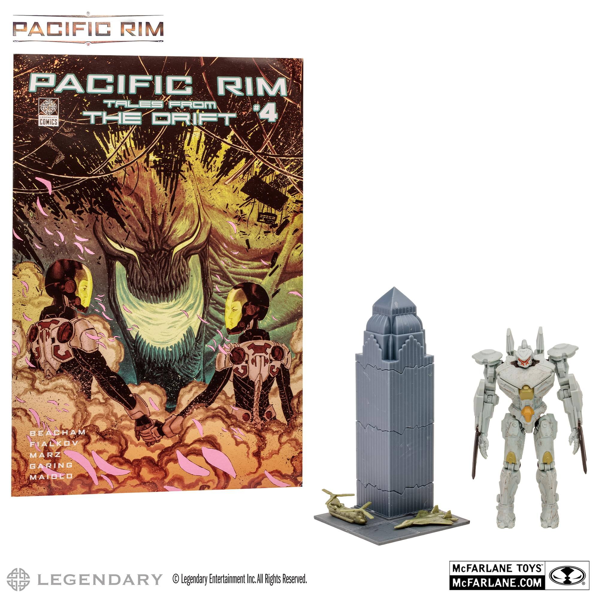 PACIFIC RIM  
PACIFIC RIM: TALES FROM THE DRIFT #4  

BEADHAM  
FIALKOV  
MARZ  
GARING  
MAINLO  

Legendary Entertainment Inc. All Rights Reserved.  

McFARLANE TOYS  
McFARLANE.COM