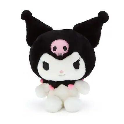 Front. Hello Kitty - Sanrio 12.5 Inch Character Plush | Kuromi - Black.