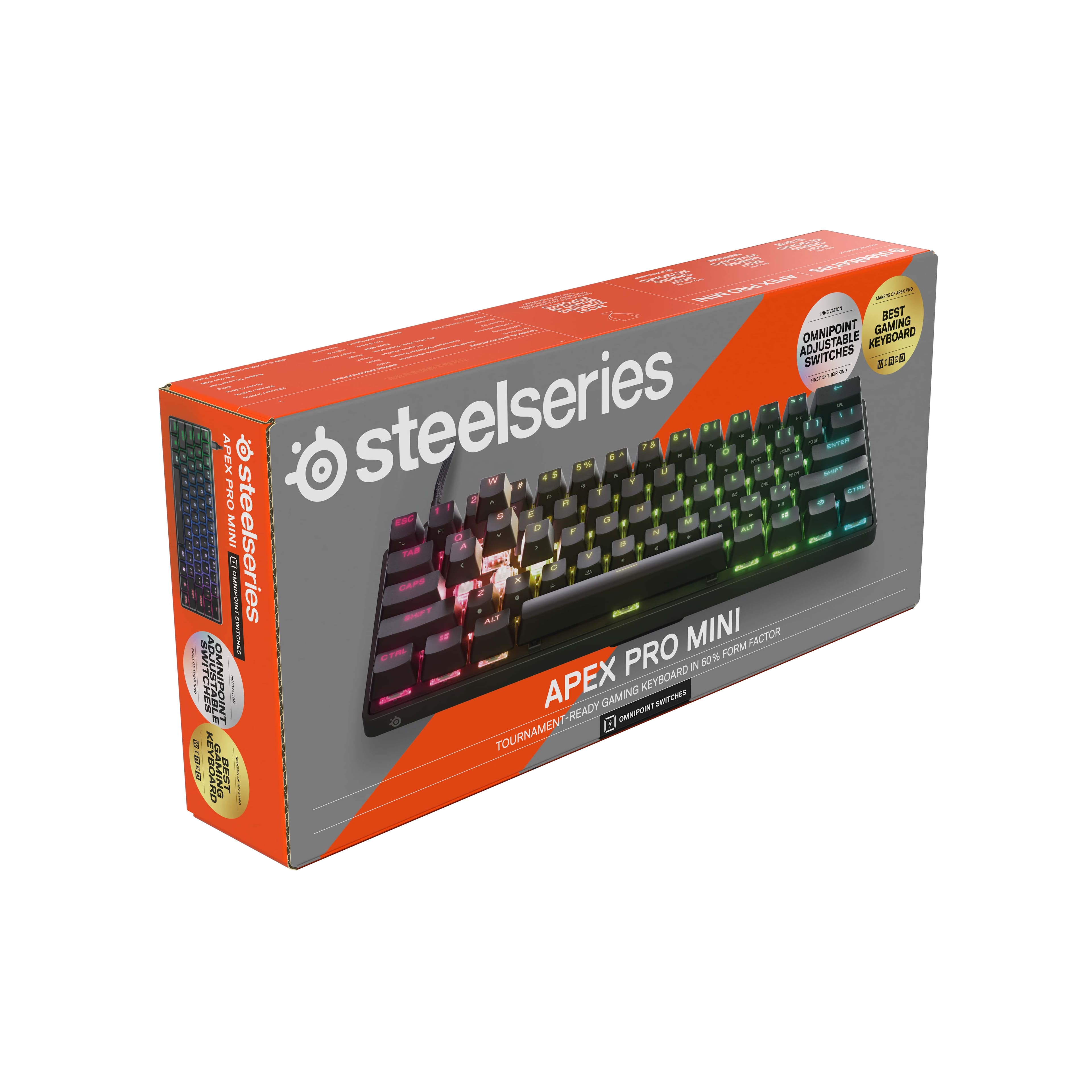APEX PRO MINI steelseries 3 D a - d u . O 4 - : - 4 i - - 1 PRO e a a a . . - : - . a - d . aT MINI steelseries A a - R -A | CASP - - - no I - - .. - PRO MINI FORM FACTOR I 60% SWTCHES TOISTABLE OMNIPOINT GAMING KEYSOARD SWITCNES CHPOONT 1 FE TOURNAMENT-READY i KEVBOARD GAMI BEST
