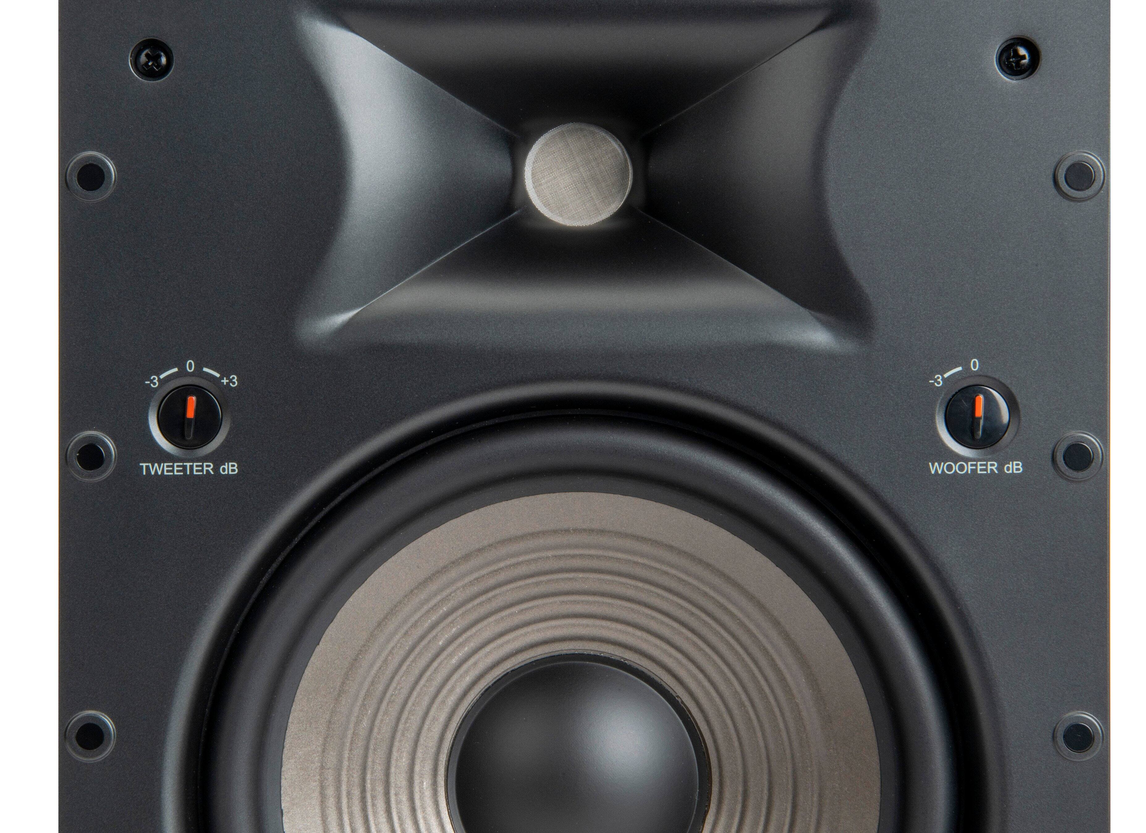 Alt View 19. JBL - Studio 6 8" 2-Way In-Wall Speaker with Compression Tweeter - Black.