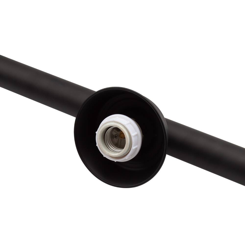 Alt View 1. GSE Games & Sports Expert - 56" Metal Hanging Billiard Lights with 3 Metal Lamp Shades for Billiards Room - White Glass - White Glass.