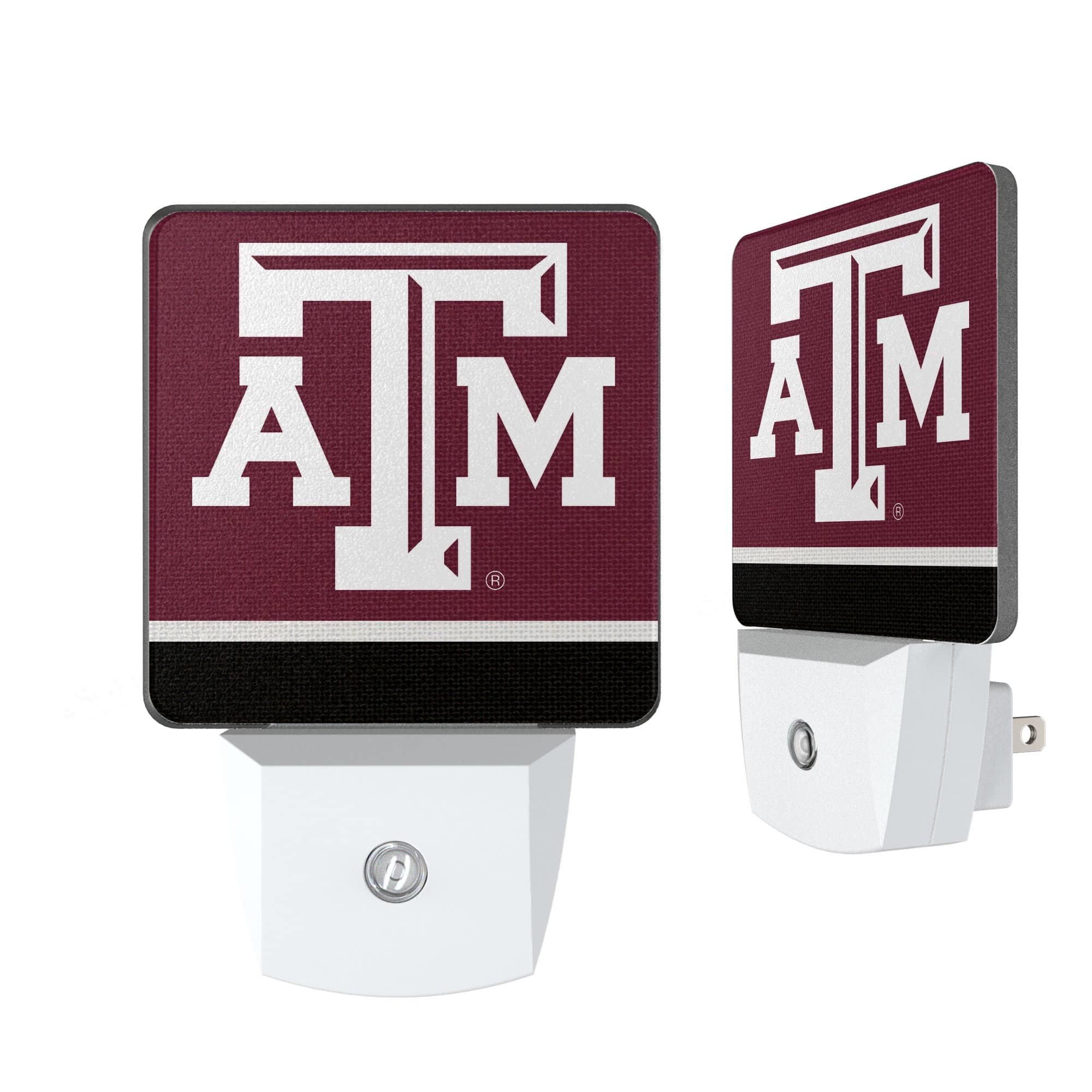 Keyscaper - Texas A&M Aggies Stripe Design Nightlight 2-Pack - Multicolor