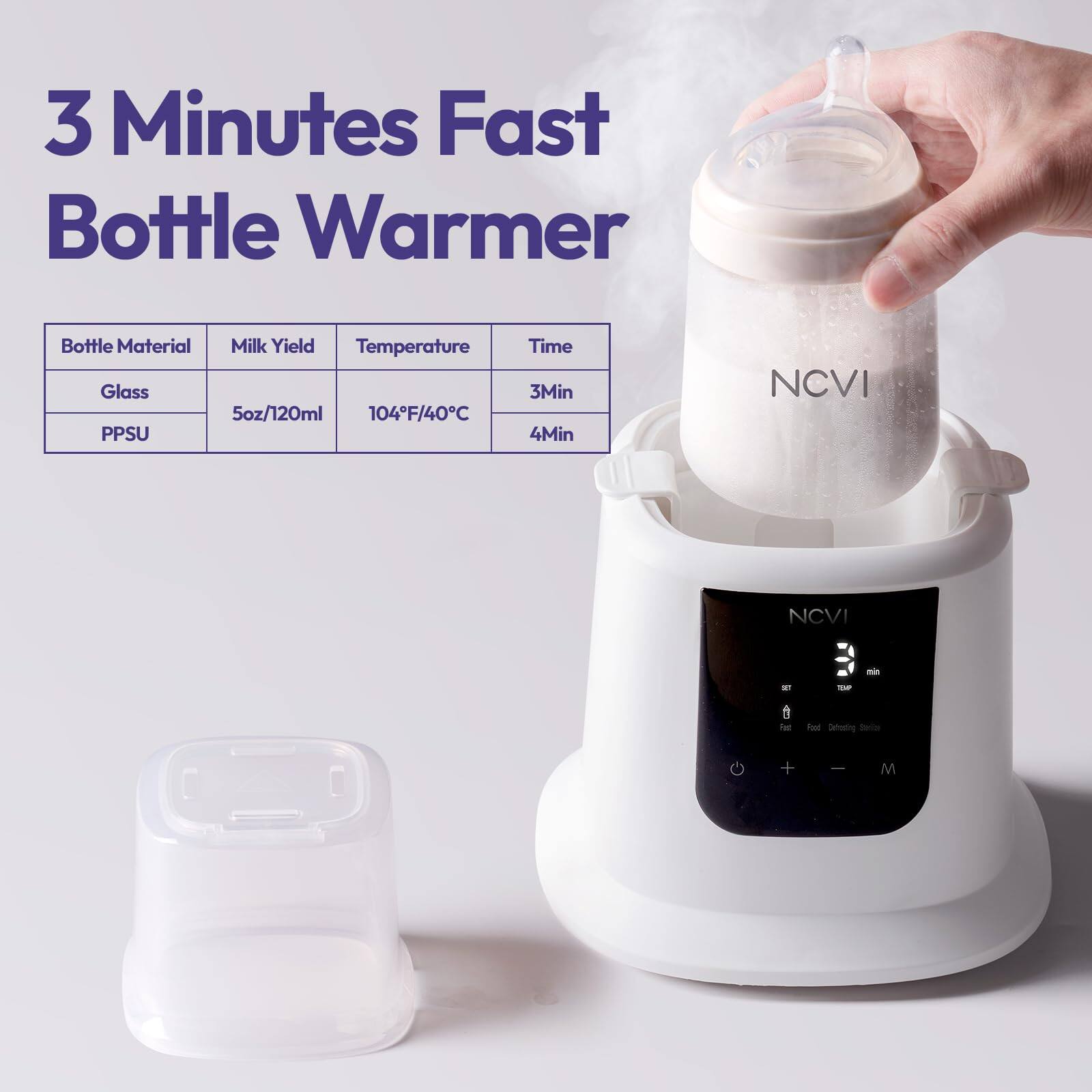 NCVI Baby Milk Warmer, 8 in 1, Fast Heating, Timer - Best Buy