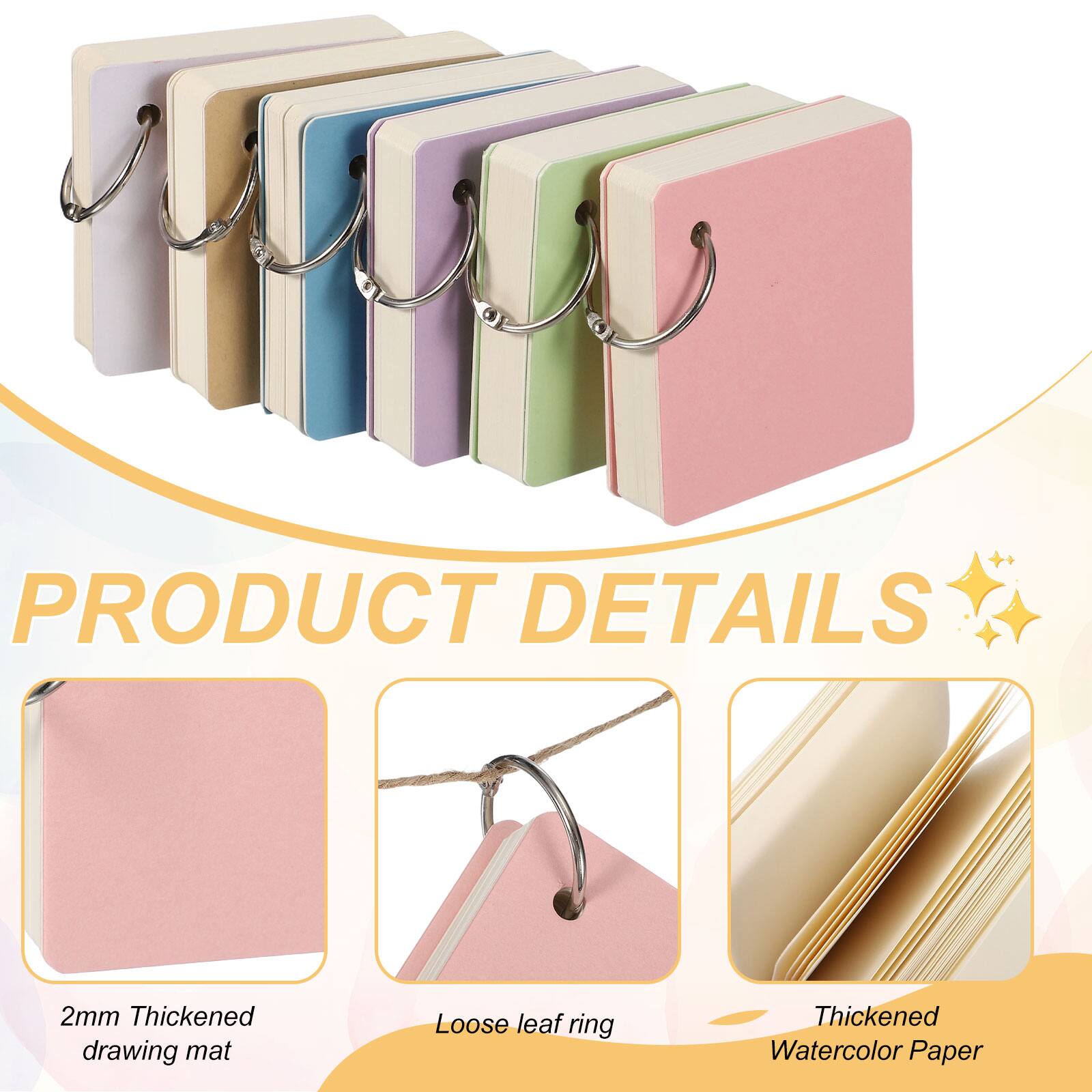 PRODUCT DETAILS

- 2mm Thickened drawing mat
- Loose leaf ring
- Thickened Watercolor Paper