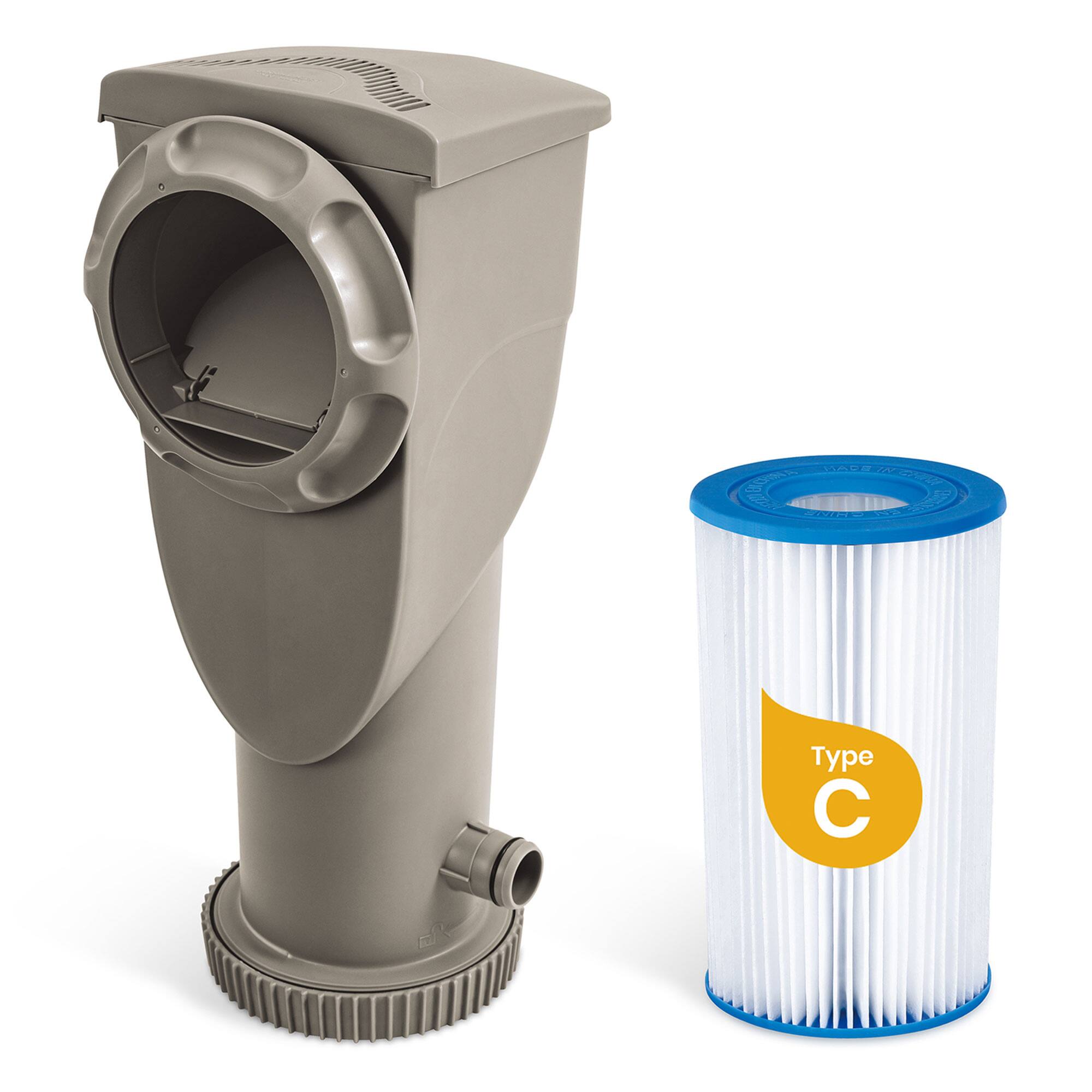 Alt View 8. Funsicle - Funsicle 24'x12'x52" Oasis Rectangle Outdoor Above Ground Swimming Pool, Brown - Brown Basket.