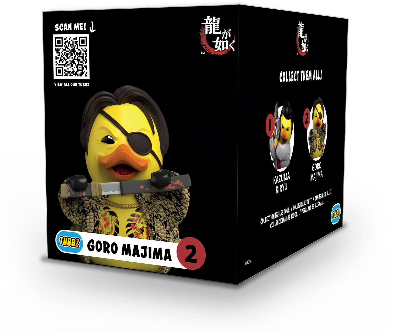 SCAN ME! VIEW ALL OUR TUBBZ™ COLLECT THEM ALL! 

0 I 2 TUBBZ GORO MAJIMA 2 GORO KAZUMA MAIMA KIRYU AIE SES 3E 2 AEUL T003l I COLETIAAL VERCAE D 1E3 m0zl I TIE COLLECTIONNEL-LES COLLERCONA 103 -